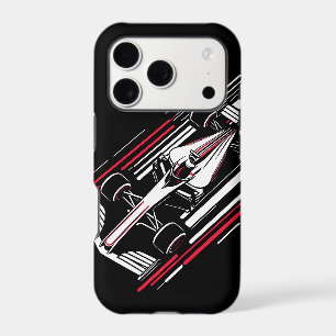 Minimalist Motorsport Formula Race Car Speed Lines