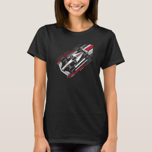 Minimalist Motorsport Formula Race Car Speed Lines T-Shirt