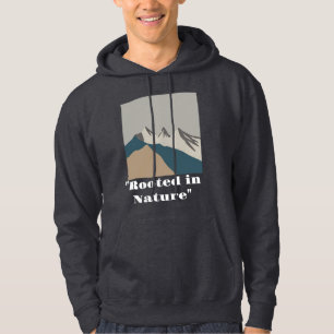 Minimalist Mountain Landscape Nature-Inspired T- Hoodie