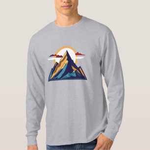 Minimalist Mountain Peak – Symbol of Achievement T-Shirt