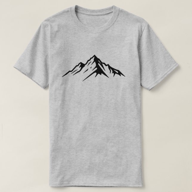 Minimalist Mountain Peak  T-Shirt (Design Front)