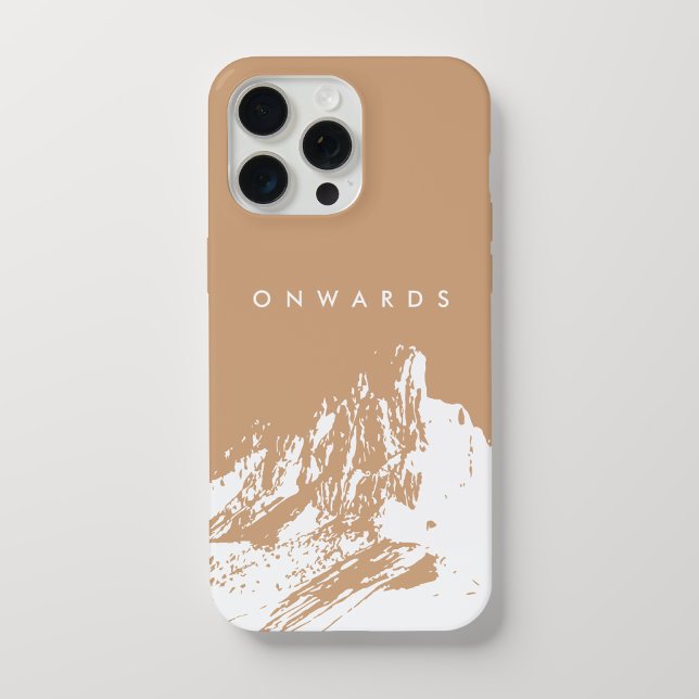 Minimalist Mountain Soft Beige iPhone Case (Creator Uploaded)
