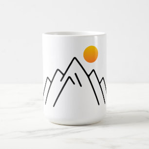 Minimalist Mountains: A Nature-Inspired Design Coffee Mug