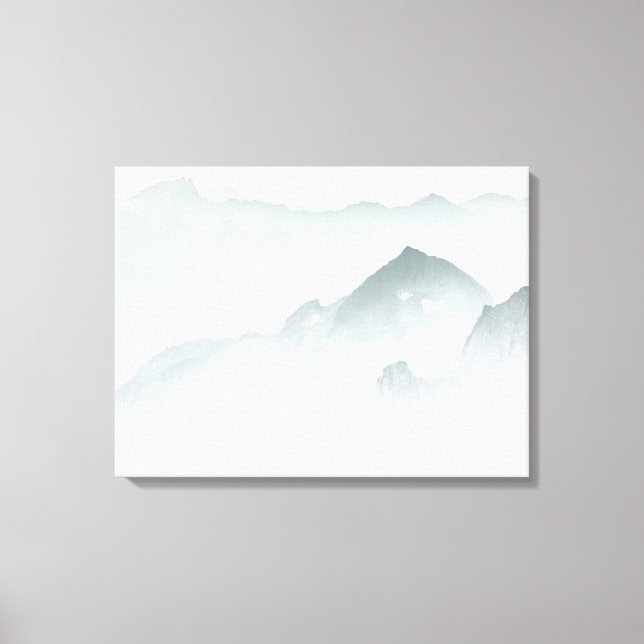Minimalist Mountains Canvas Print (Front)