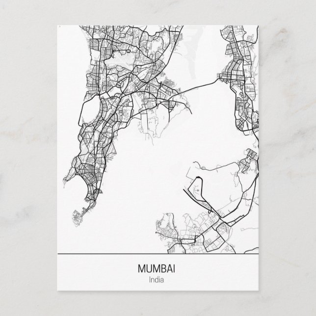 minimalist Mumbai India Postcard (Front)