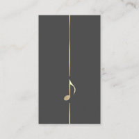 Minimalist Music Eighth Note Business Card