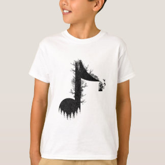 Minimalist Music Life for listen to song of Nature T-Shirt