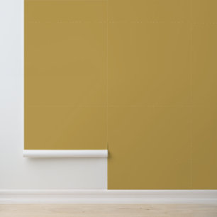 Minimalist mustard yellow plain solid colour moder wallpaper