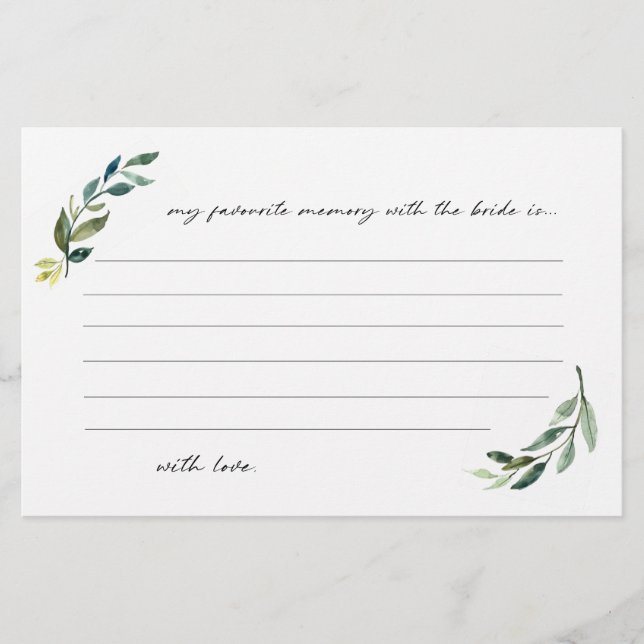 Minimalist My favourite memory with the bride Flyer (Front)