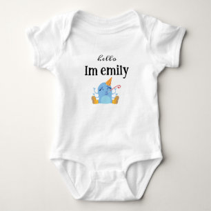 Minimalist name baby girl /funny bodysuit