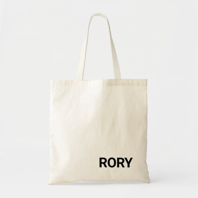 Minimalist Name Tote Bag (Front)