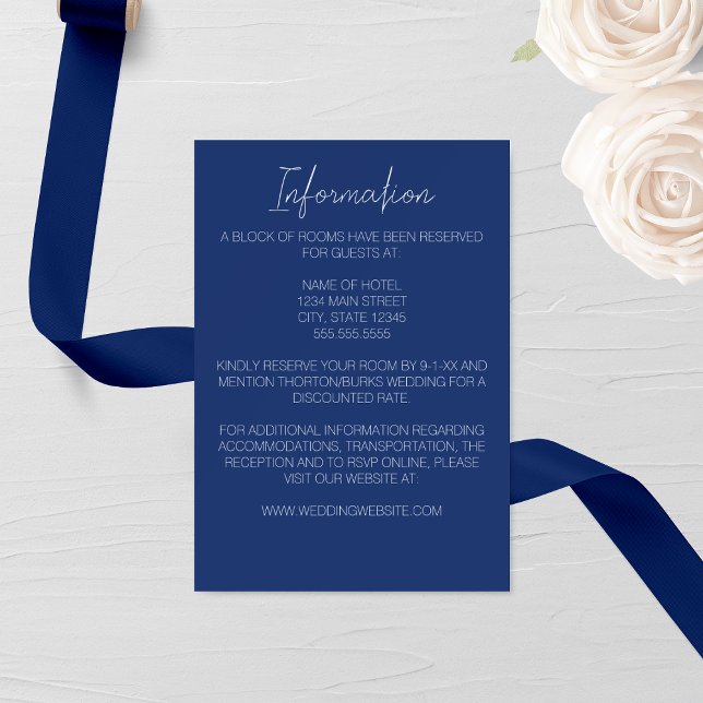 Minimalist Narcissus Wedding Enclosure Card (Creator Uploaded)