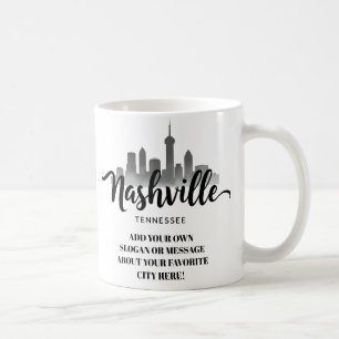 Minimalist Nashville Skyline, Tennessee City   Coffee Mug