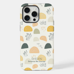 Minimalist Nature-Inspired - Abstract Boho Pattern iPhone 15 Pro Max Case