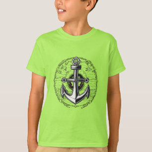 Minimalist Nautical Anchor - Symbol of Stability T-Shirt