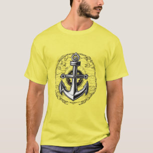 Minimalist Nautical Anchor - Symbol of Stability T-Shirt