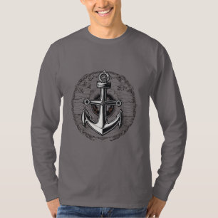 Minimalist Nautical Anchor - Symbol of Stability T-Shirt