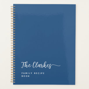 Minimalist Navy Blue Family Stationery Planner
