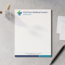 Minimalist Navy Blue Medical Centre Custom Logo