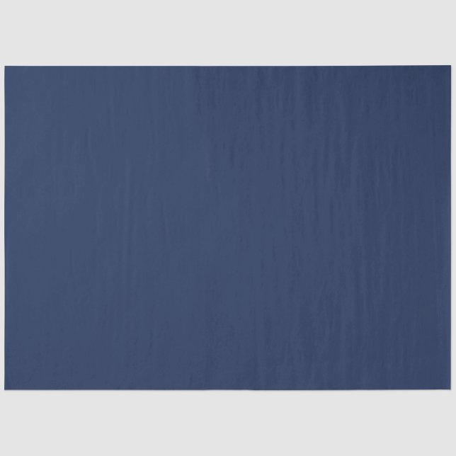 Minimalist Navy Blue  Plain Solid Colour   Tissue Paper (Front)