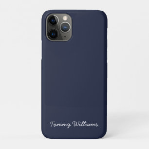 Minimalist Navy Blue Professional Simple Case-Mate iPhone Case