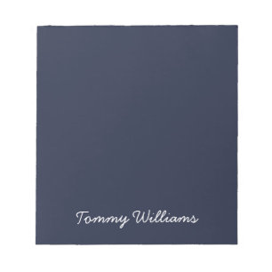 Minimalist Navy Blue Professional Simple Notepad