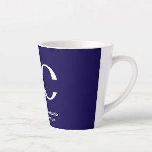 Minimalist Navy Corporate Logo Business mug