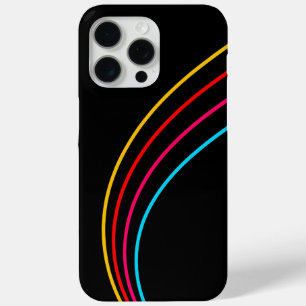 Minimalist Neon Stripes iPhone 15 Pro Max Case