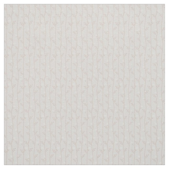 Minimalist Neutral Floral Vine Fabric (Swatch)