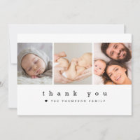 Minimalist Neutral heart 3 Photos Baby Shower