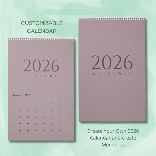 Minimalist Neutral Tones Wall Calendar (Creator Uploaded)