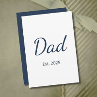 Minimalist New Dad Father's Day Simple   