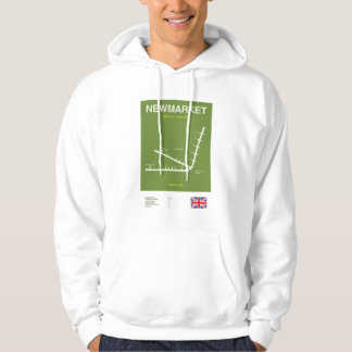 Minimalist Newmarket Horse Racing Print Hoodie