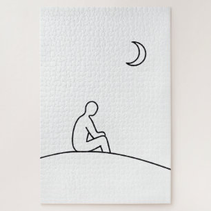 Minimalist Night Reflection Puzzle