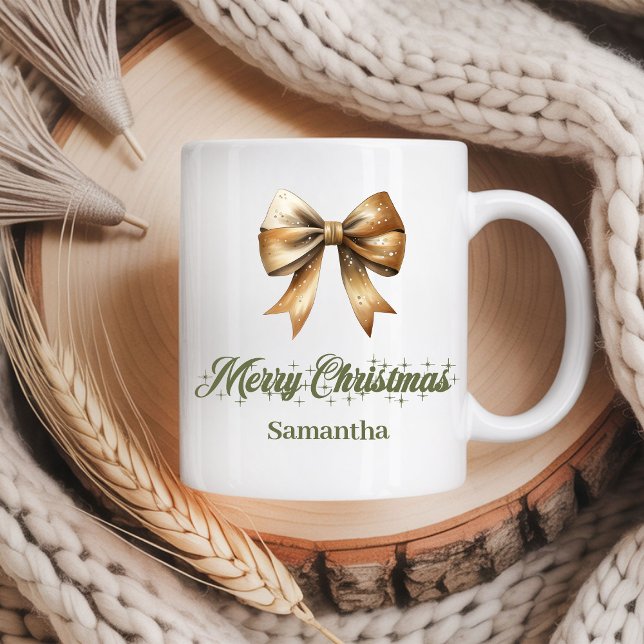 Minimalist Nordic Christmas Mug with Custom Name (Minimalist Nordic Christmas Mug with Custom Name)