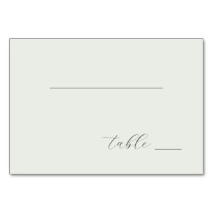 Minimalist Off-White Table Label Number