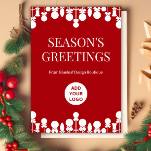 Minimalist Office Holiday Card   Customisable