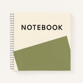 Minimalist Olive Green Notebook