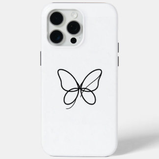 Minimalist One Line Butterfly iPhone Case