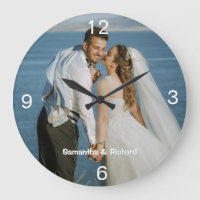 Minimalist One Photo Wedding  Couple Name  