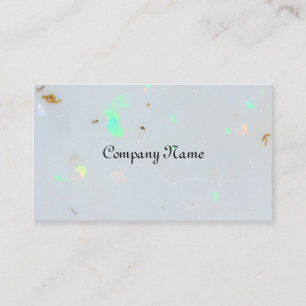 Minimalist opal stone business card