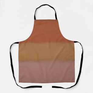 Minimalist Orange Color Field Abstract Blocks Apron