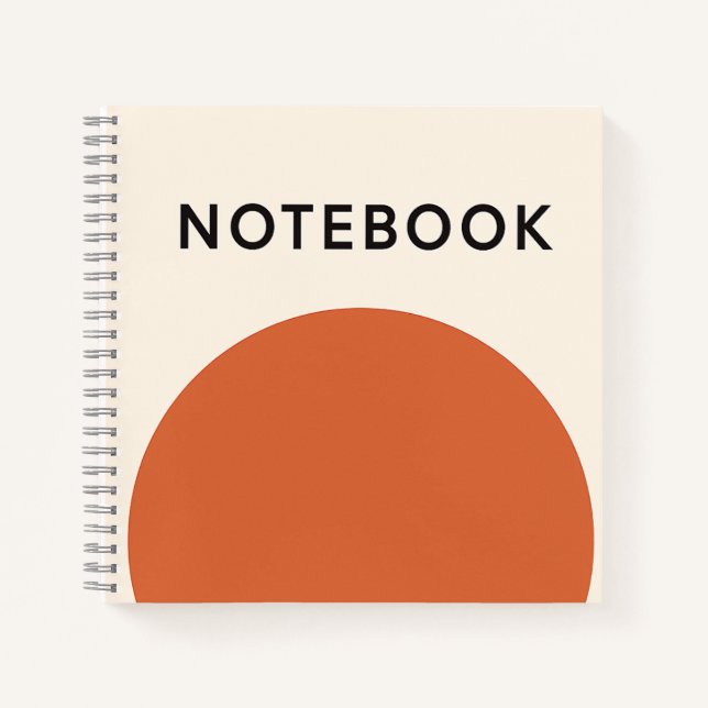 Minimalist Orange Notebook (Front)