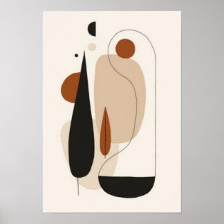Minimalist Organic Abstract Wall Art | Scandinavia