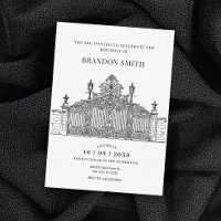 Minimalist Ornate entrance Gate art  birthday