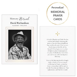 Minimalist Orthodox Christian Memorial Prayer Card
