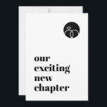 Minimalist Our New Chapter Modern Bold Black Font Save The Date<br><div class="desc">Fun way to announce your engagement / save the date. Can be fully customised to suit your needs.
© Gorjo Designs. Made for you via the Zazzle platform.

// Need help customising your design? Got other ideas? Feel free to contact me (Zoe) directly.</div>