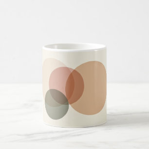 Minimalist Overlapping Circles Art Coffee Mug