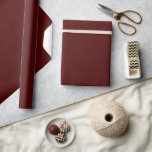 Minimalist Oxblood Wine Red Christmas Plain Colour Wrapping Paper<br><div class="desc">Minimalist Red Christmas Plain Solid Colour</div>