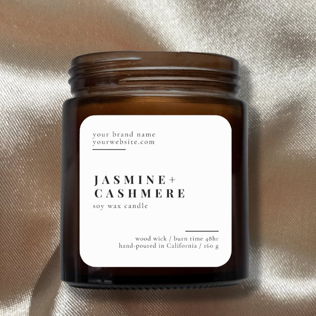 Minimalist packaging simple cosmetics candle label (Creator Uploaded)